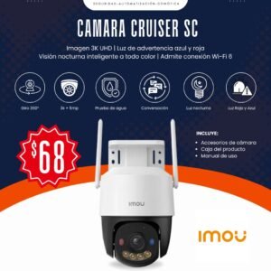 CAMARA IMOU CRUISER SC 3K 5MP BI SIRENA INCORPORADA