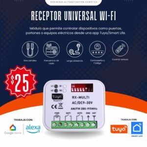 RECEPTORAS DOBLE CANAL CON WIFI TUYA
